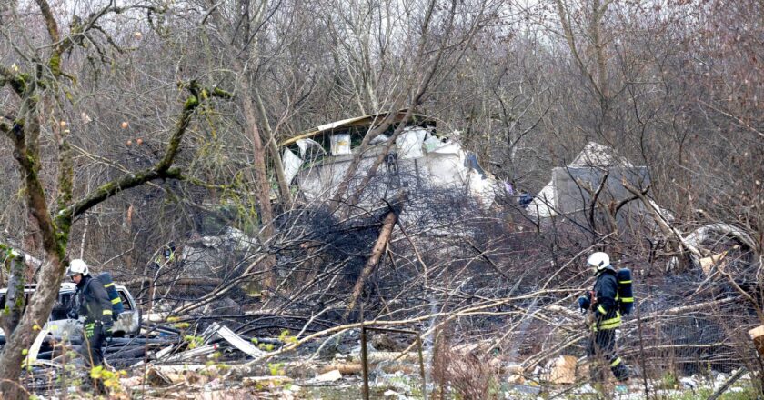 At least one dead after DHL cargo plane crashes into house in Lithuania | World News