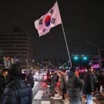 South Korea stocks fall in volatile trade amid political chaos