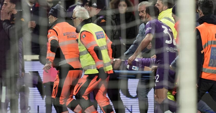Footballer Edoardo Bove ‘conscious and talking’ after collapsing on pitch | World News