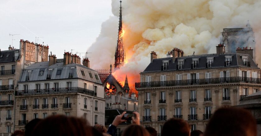 How Paris fell silent when Notre-Dame went up in flames | World News