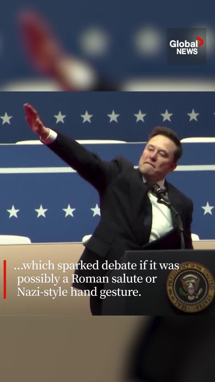 Click to play video: 'Did Elon Musk do a fascist salute at Trump’s inaugural rally?'