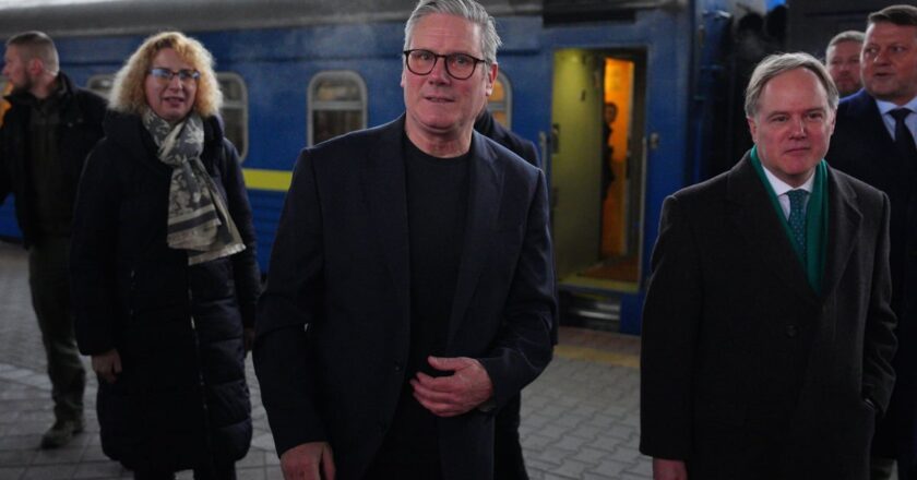 Keir Starmer’s A-list new look: ‘tech bro’ tees, €195 Ferragamo ties and a Mark Kermode quiff