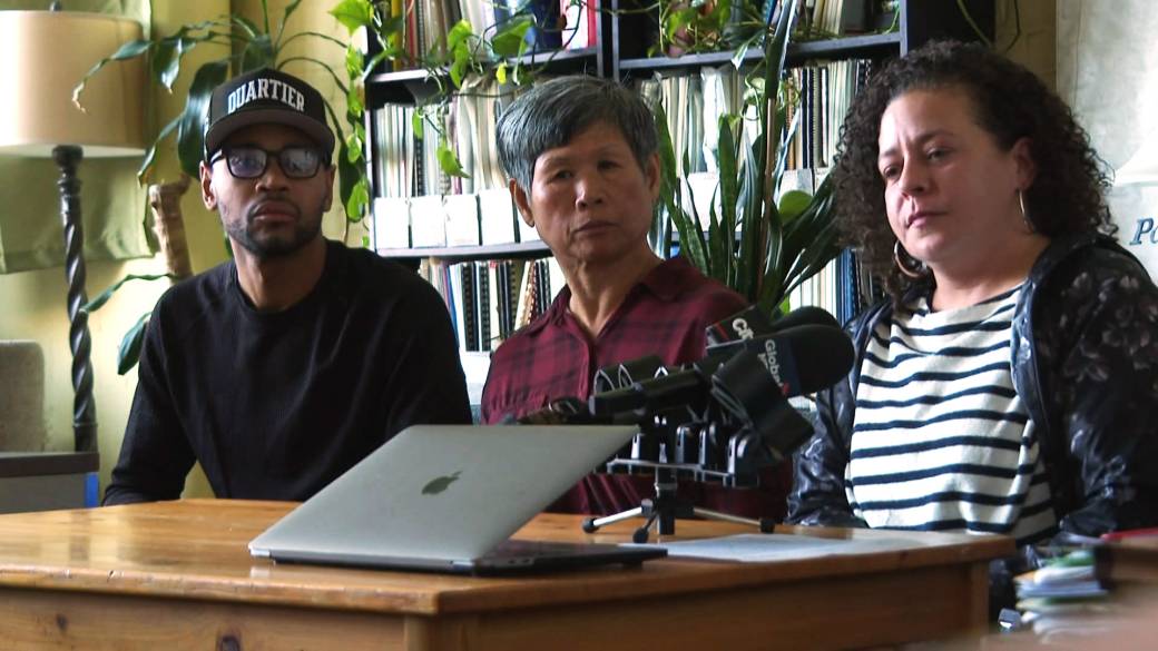 Click to play video: 'A group of racialized Montrealers speak out against police ethics commissioner'