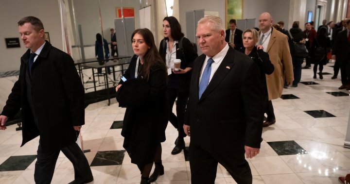 Ontario election: Ford under fire from opponents over PC ad filmed on Washington trip