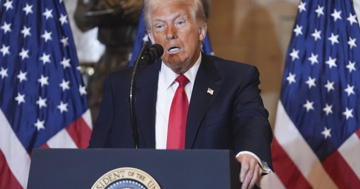 Trump says tariffs on agricultural products coming April 2