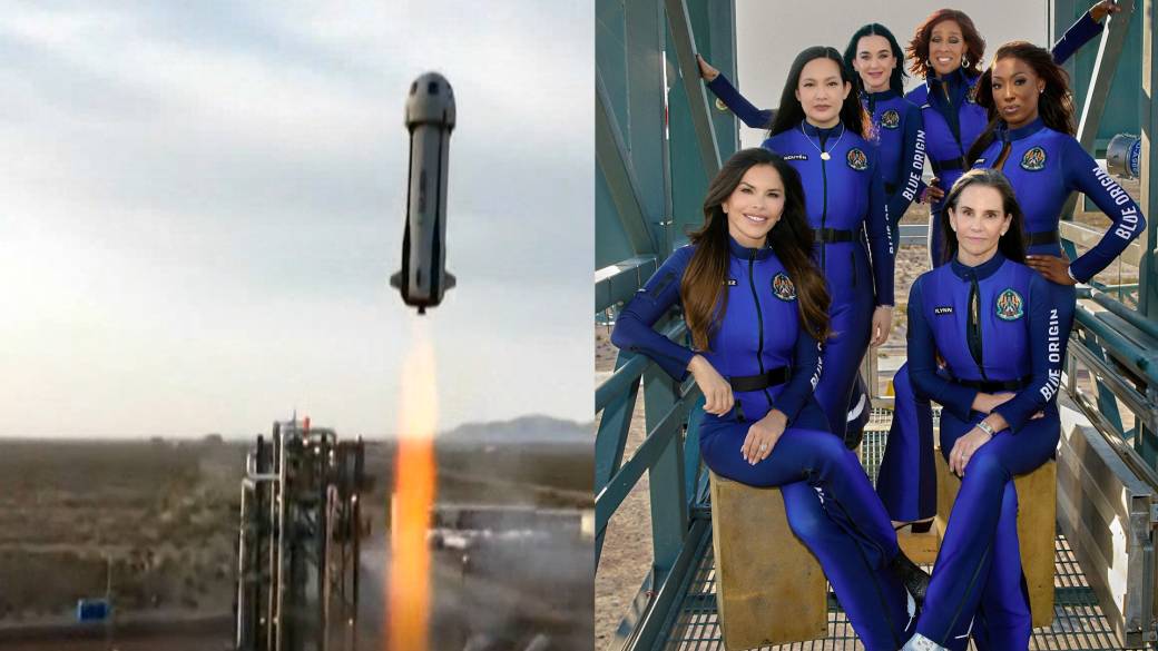 Click to play video: 'Katy Perry, Gayle King among all-female flight crew to launch into space on Blue Origin'