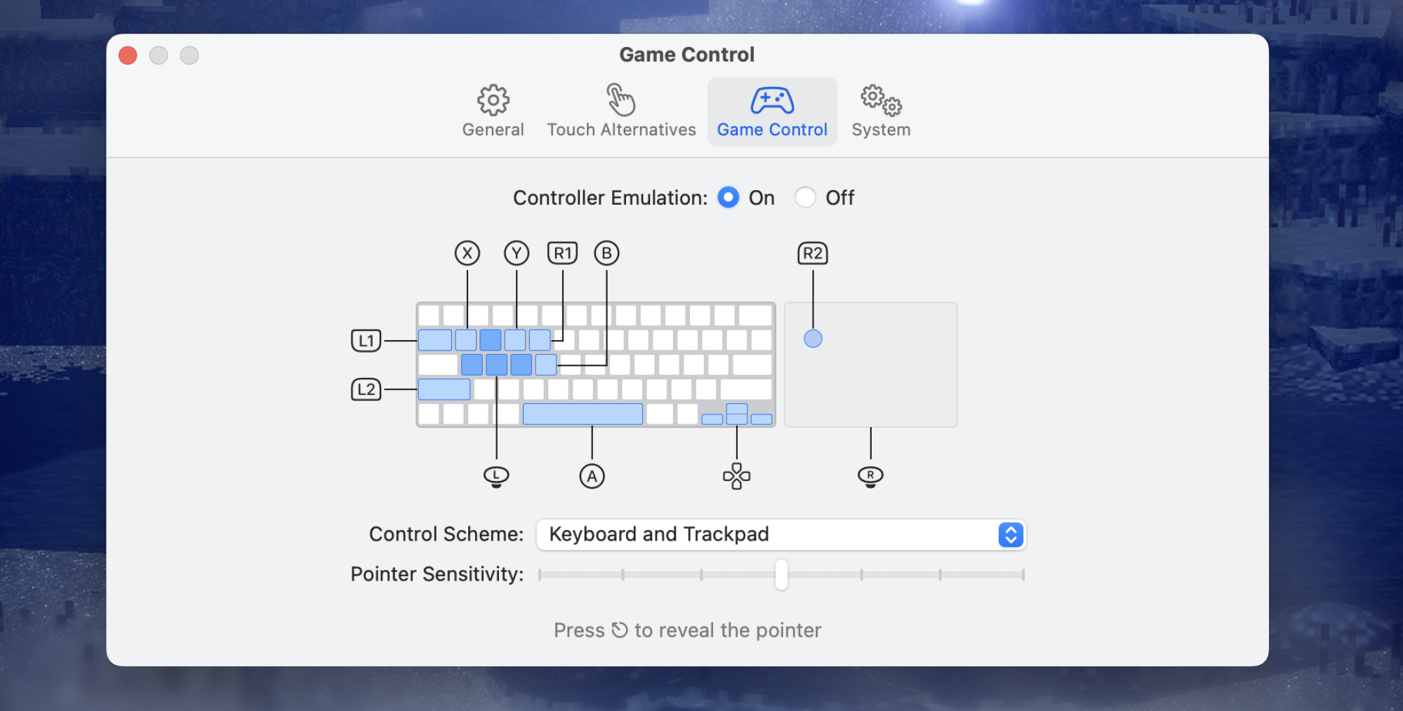 Why It Can Be a Bad Idea to Run iPhone Games and Apps on Mac 2 The user interface for assigning keys to a virtual gamepad.