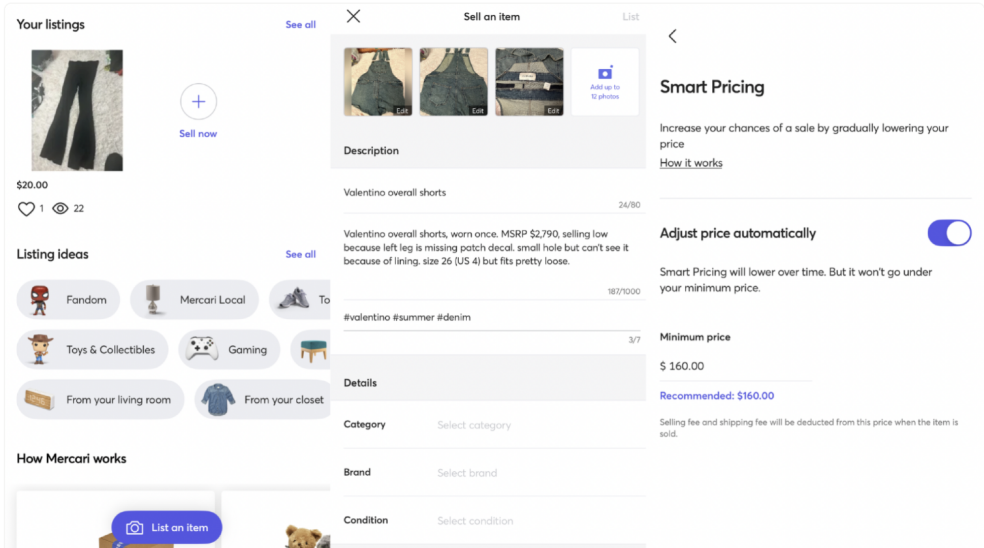 The Best Apps for Selling Used Clothing and Household Items 5 Mercari on iOS