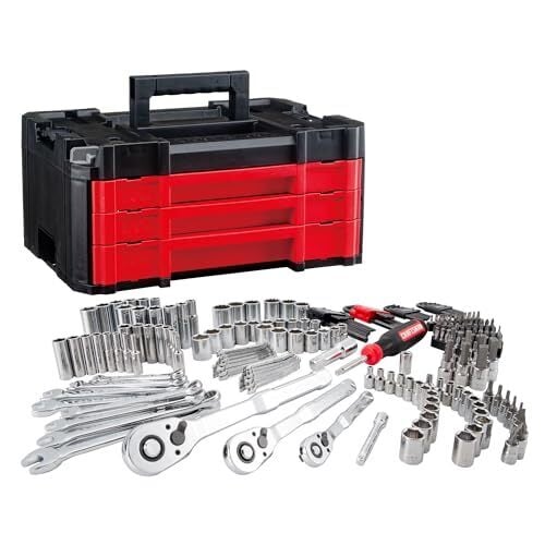 The 10 Best Tech Deals This Week 10 CRAFTSMAN VERSASTACK Mechanics Tool Set, 1/4 in, 3/8 in, and 1/2 in Drive, 230 Piece (CMMT45306)