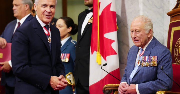 Throne speech Carney King Charles