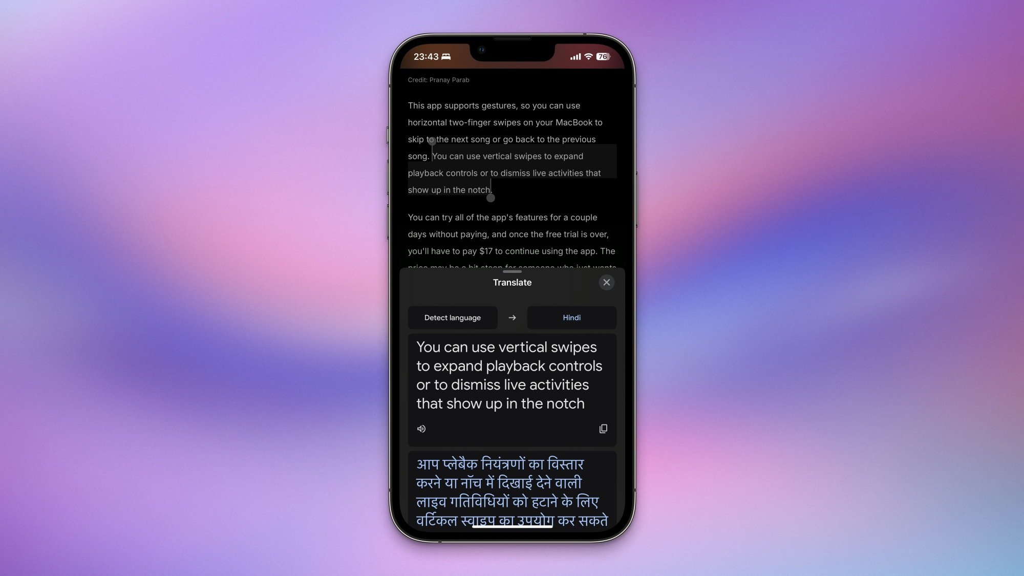 You Can Make Google Translate Your iPhone’s Default Translation App 2 Google Translate pops up in Safari on an iPhone.