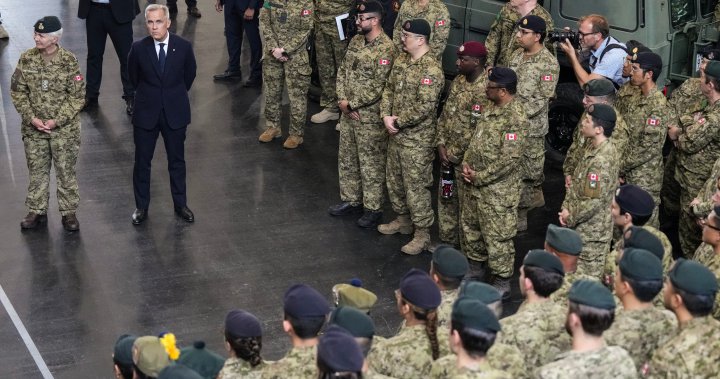 Canadian military surpasses 2025 recruitment goal, hits 10-year high – National
