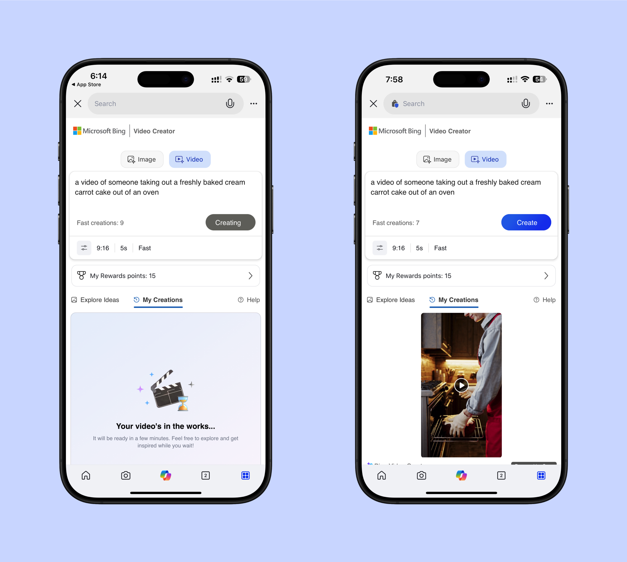 I Tried Bing’s Free AI Video Generator, and It’s No Match for the Paid Options 2 Using Bing Video Creator on iPhone