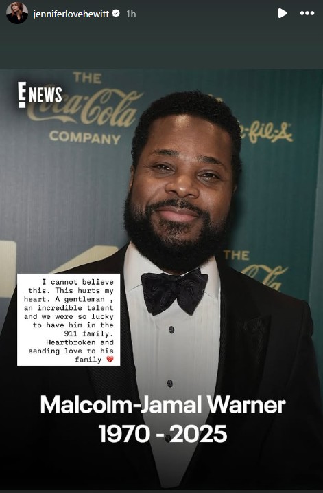 Malcolm-Jamal Warner, ‘Cosby Show’ star, dead at 54 - National 3 A screenshot of Jennifer Love Hewitt's Instagram Stories.