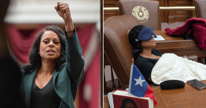 Texas Democrat sleeps in House chamber in protest of GOP police escort – National