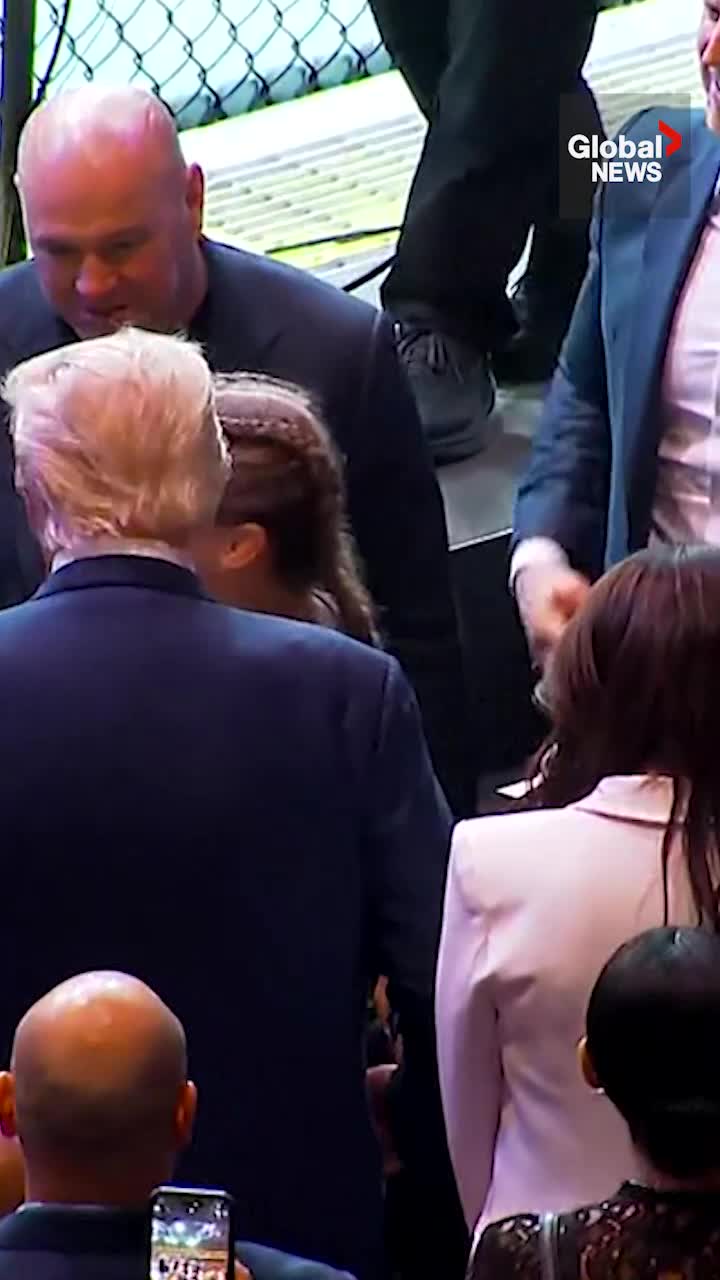 Click to play video: 'Trump announces UFC event to be held at the White House'