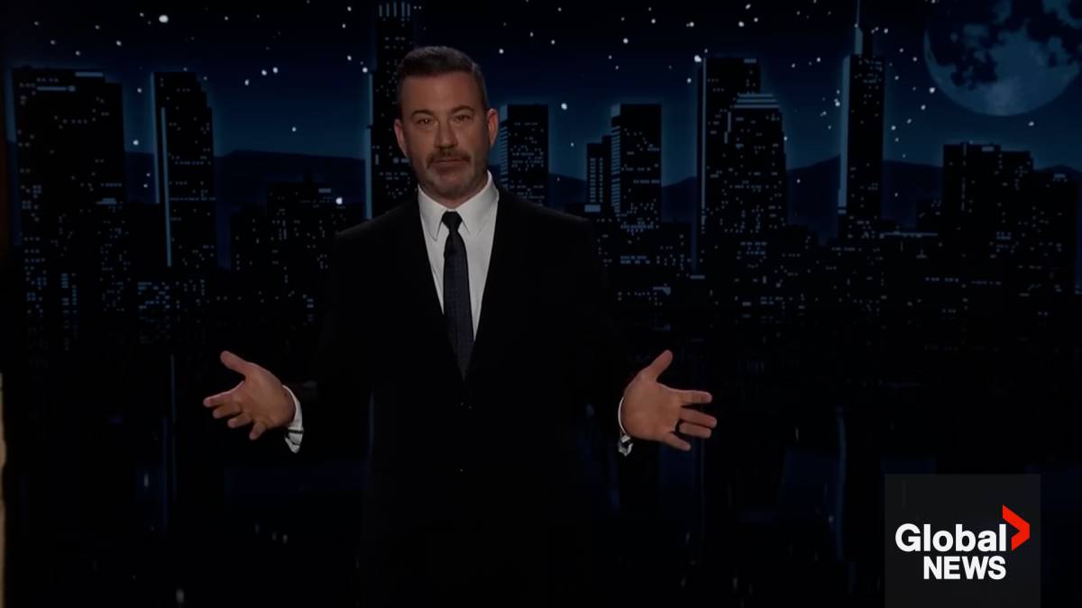 Click to play video: '‘This is what authoritarianism looks like’: ABC suspends Jimmy Kimmel’s show indefinitely'