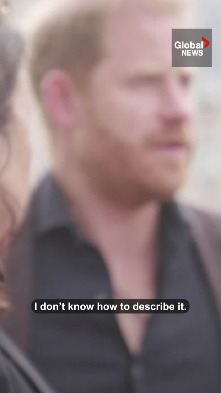 Click to play video: 'Prince Harry gets emotional as he visits Kyiv memorial dedicated to fallen soldiers'