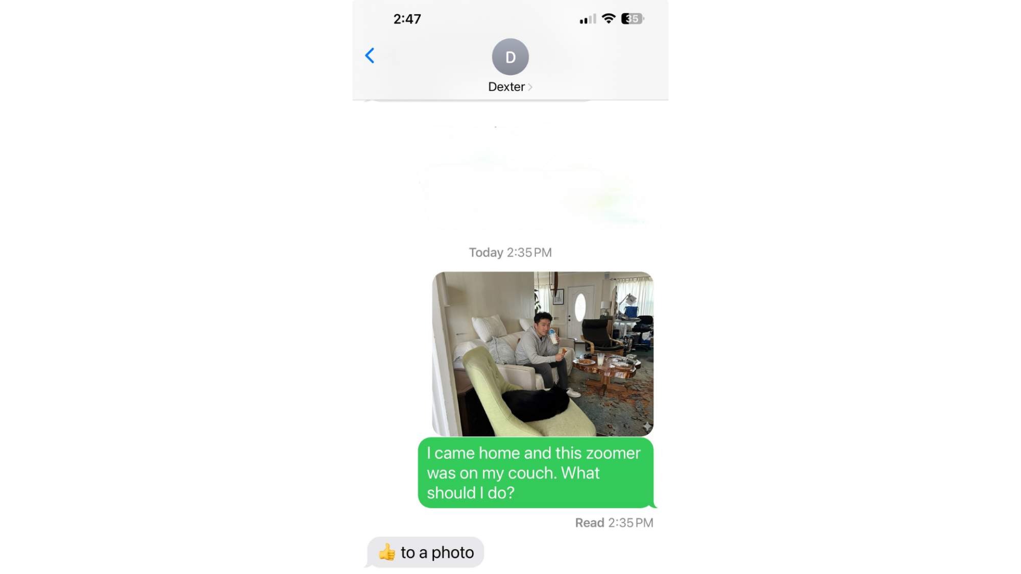 Text prank