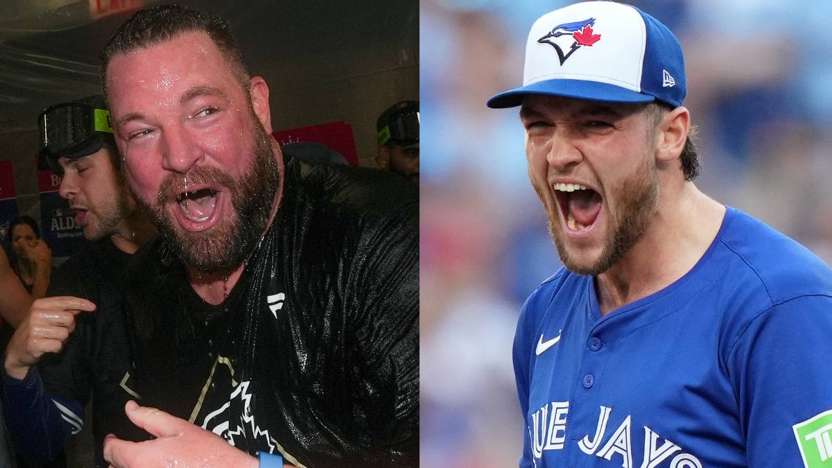 Click to play video: '‘Oooh yeah! The Macho Man Trey Yesavage!’: Blue Jays fans go wild after beating Yankees in ALDS'