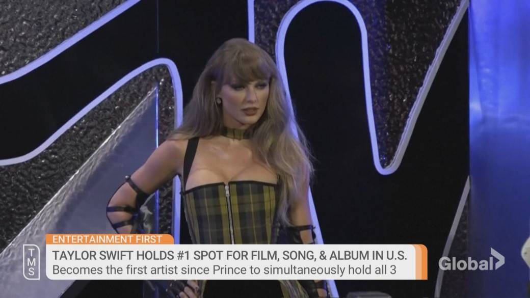 Click to play video: 'Taylor Swift breaks own record as new album sells 2.7 million copies in 1 day'