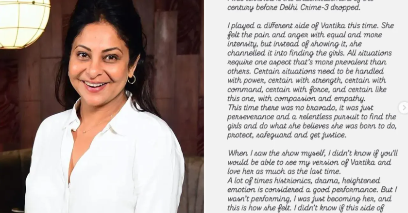 Shefali Shah reveals why she was weeping upon the release of Delhi Crime 3
