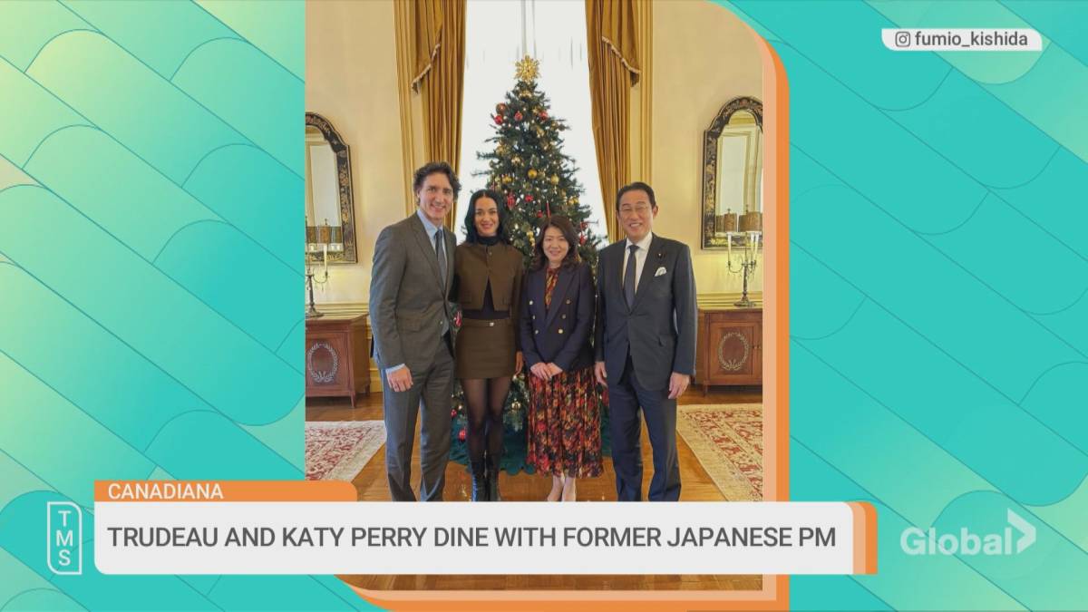 Click to play video: 'Justin Trudeau and Katy Perry go on dinner date in Tokyo with Japan’s Kishida'