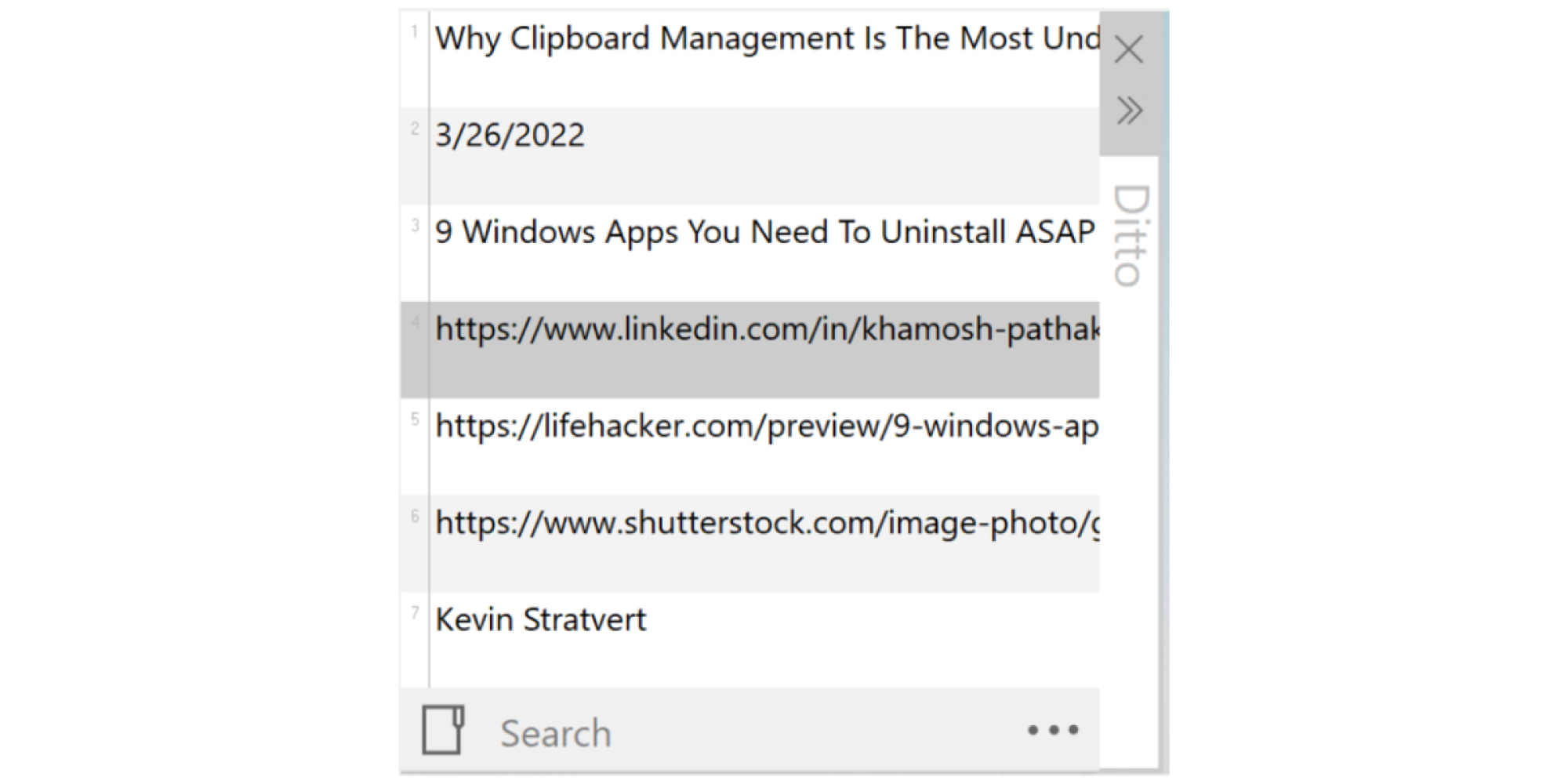 Ditto Clipboard History