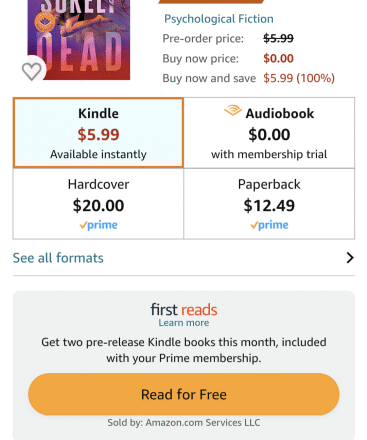 Amazon Prime Members Can Get Two of These E-Books Free in December 2025