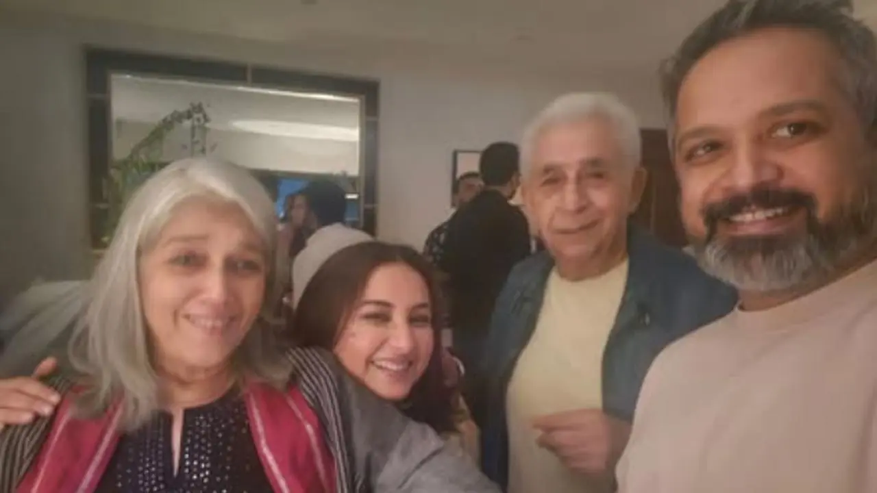 Divya Dutta Naseeruddin Shah celebrate Bandish Bandits 2 IFFI win