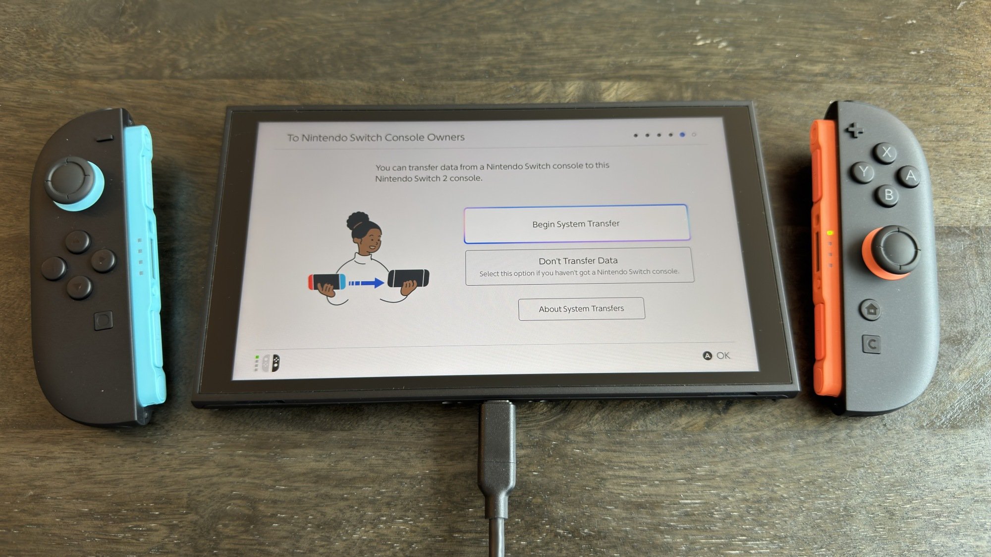 Nintendo Switch 2 system transfer