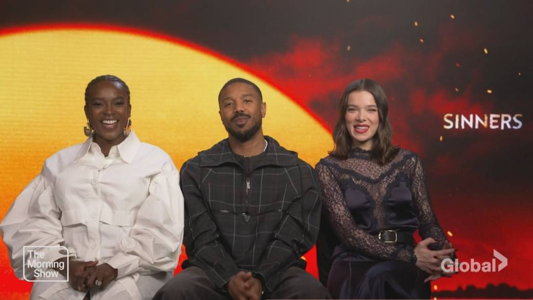 Click to play video: 'Hailee Steinfeld shocked at “how sticky the blood was” while shooting Sinners'