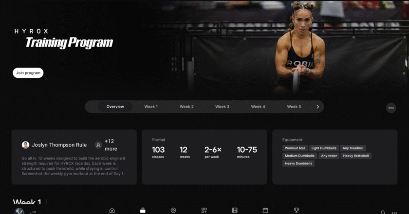 Peloton Just Launched a 12-Week Hyrox Training Program