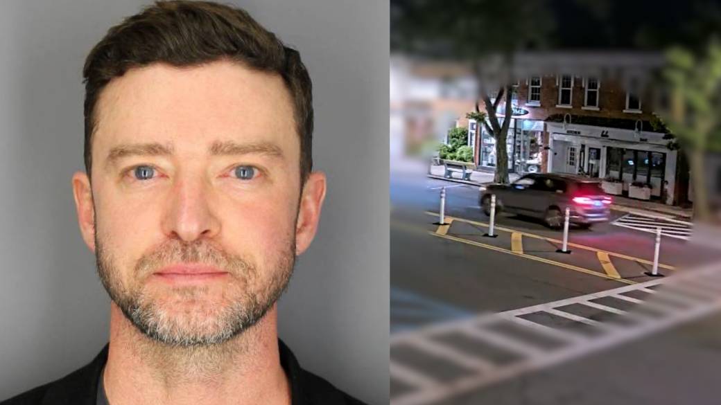 Click to play video: 'Justin Timberlake shown on surveillance footage driving shortly before DWI arrest'