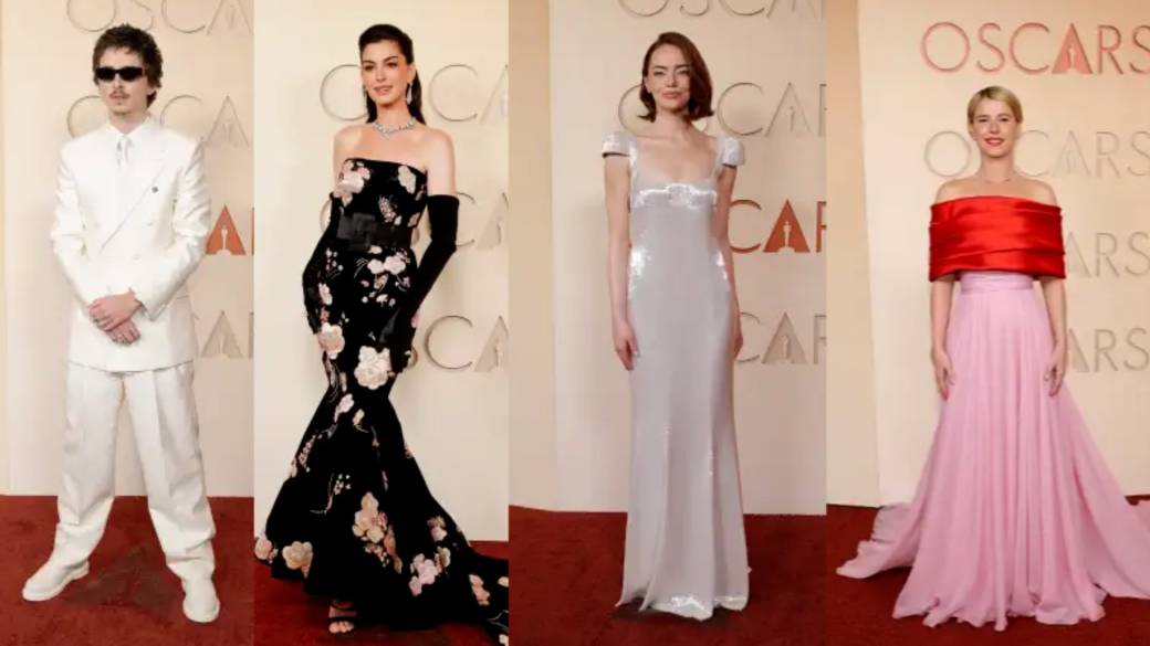 Click to play video: 'Oscars 2026: Celebrities shine in sleek and daring silhouettes on the red carpet'