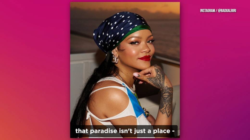 Click to play video: 'Rihanna shares never-before-seen family photos'
