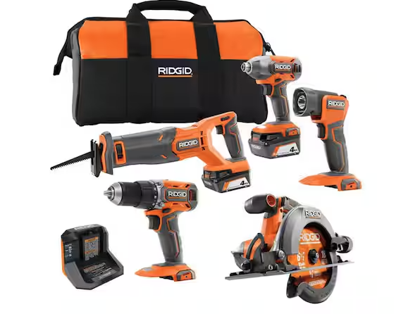Rigid 5-Tool Combo Kit