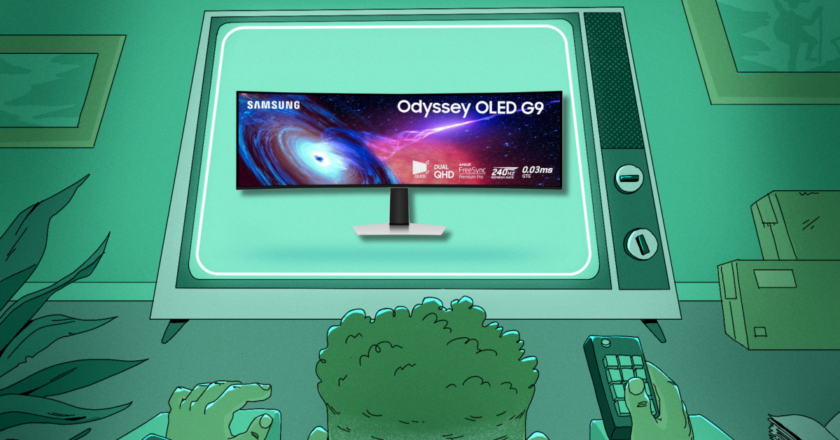 The Samsung Odyssey OLED G9 Is $300 Off