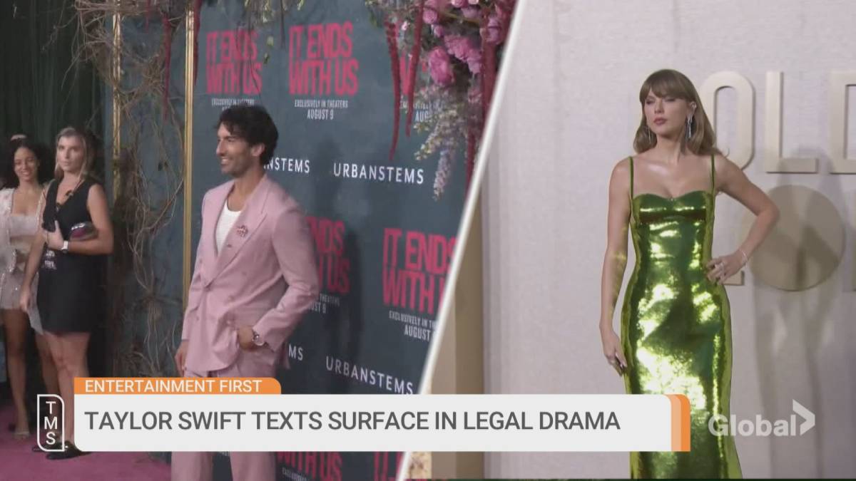 Click to play video: '“This b**** knows something”: Taylor Swift texts to Blake Lively on Justin Baldoni revealed'
