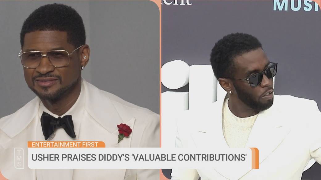 Click to play video: 'Usher defends Sean ‘Diddy’ Combs, says he has ‘nothing negative to say’ about him'