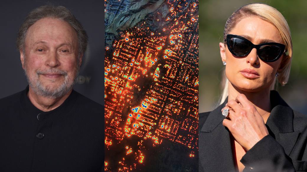 Click to play video: 'LA wildfires: Paris Hilton, Billy Crystal and other celebs lose homes in the Hollywood Hills'