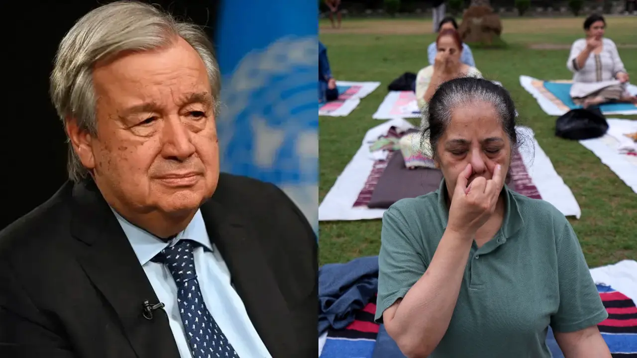 Yoga has become truly universal, says UN chief Antonio Guterres 2 Yoga has become truly universal says UN chief Antonio Guterres