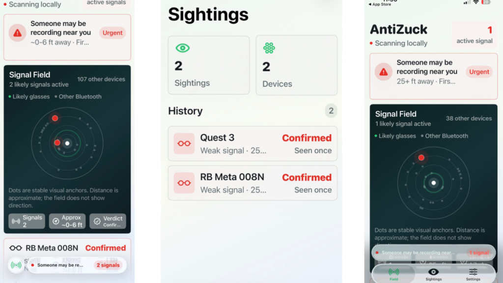 The Antizuck App Can (Sometimes) Detect Whether Someone Near You Is Wearing Meta Glasses