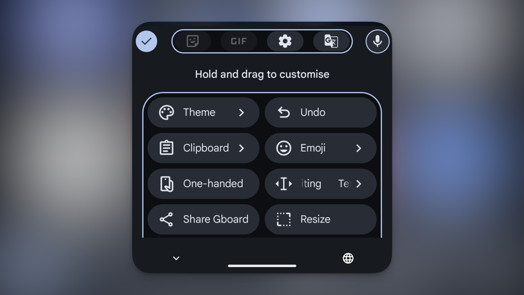 Undo button in Gboard.