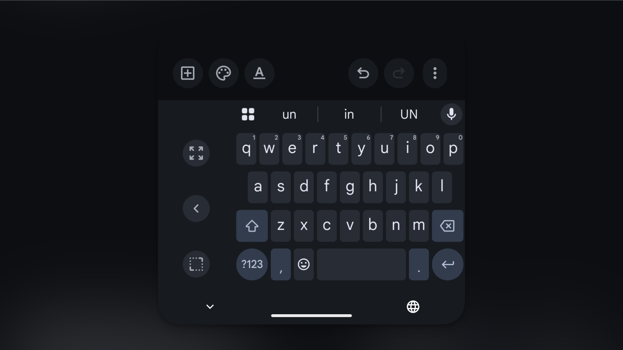 One handed mode in Gboard.