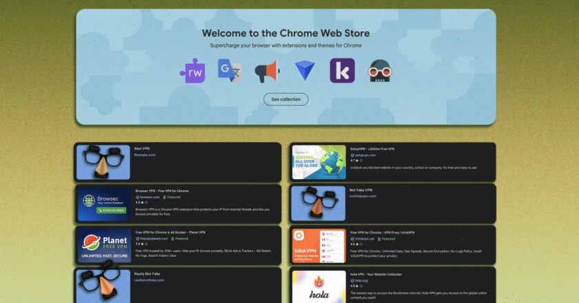 Hundreds of Fake VPNs Are Flooding the Chrome Web Store
