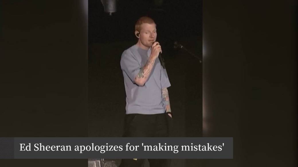 Click to play video: 'Ed Sheeran apologizes amid controversy over Macklemore’s removal from tour'