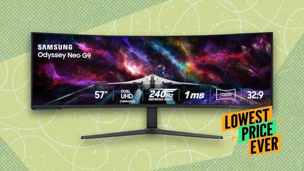 The Samsung 57-Inch Odyssey Neo G9 Gaming Monitor Is $600 Off